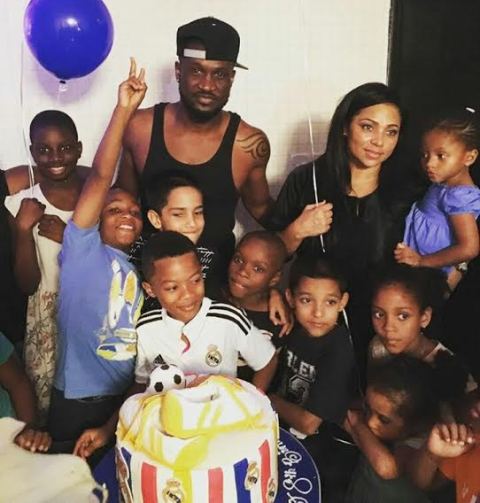 Photos from Peter Okoye's son Cameron's 8th birthday party 