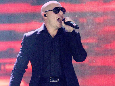 Pitbull performs during the Pepsi Indian premier League Opening Ceremony