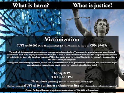 Victimization (JUSTA490-002) flyer