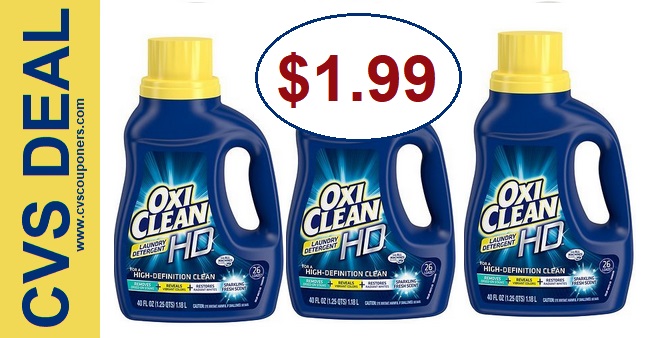 CVS Deal on Oxiclean Detergent - Only $1.99 - 5-19-5-25