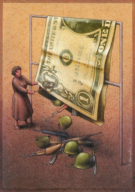 Ilustraciones satíricas reflexionar Pawel Kuczynski