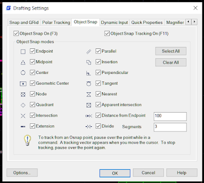 Cara Mengaktifkan Osnap Pada GstarCAD  atau AutoCAD