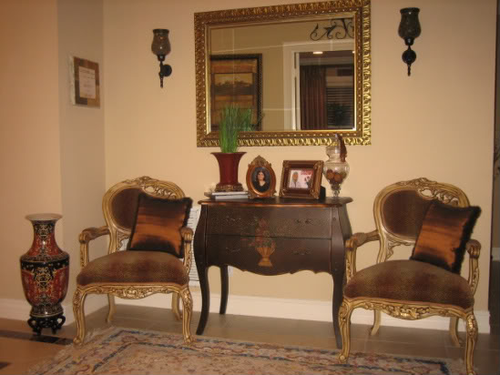 beautiful Tuscan style furniture with mirror
