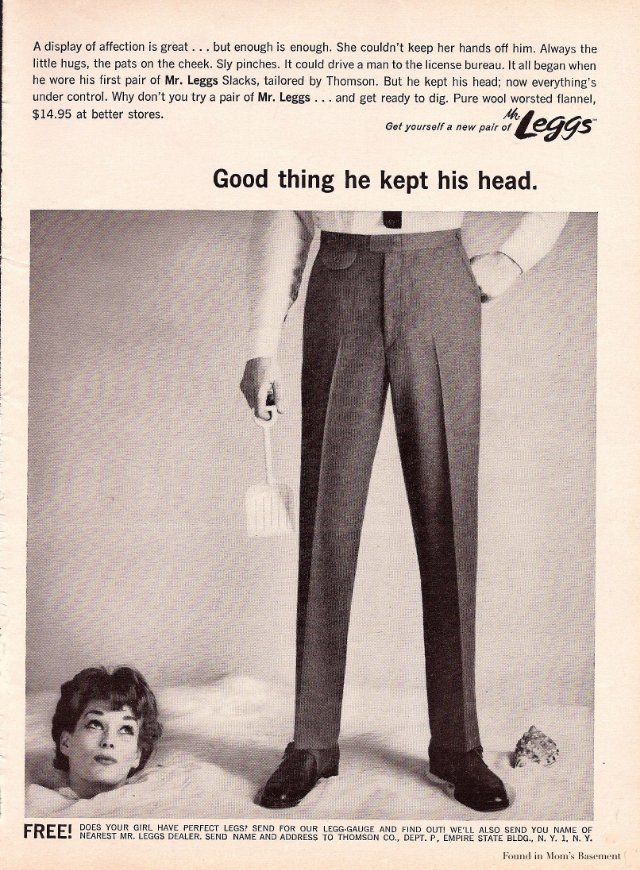 Sexist Adverts of Mr Leggs Slacks by Dacron From the 1970s ~ Vintage  Everyday