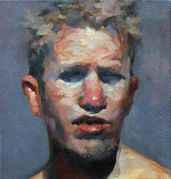 Stefán Boulter, Self Portrait, Portraits of Painters, Fine arts, Painter Stefán Boulter