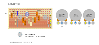 UMI BUZZ TONE - GUITAR EFFECT VERO LAYOUT