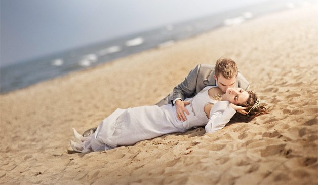 beach wedding photography