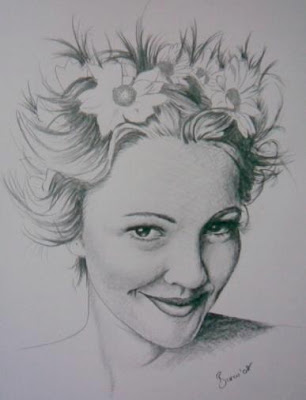 Actriz de Drew Barrymore en retrato