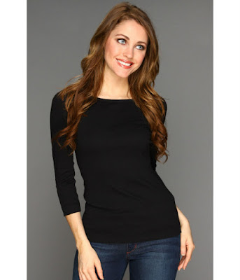 black t shirt for women