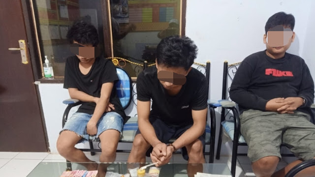 Tiga Pemuda di Wajo Kota Sengkang Digerebek Polisi Saat Pesta Narkoba 