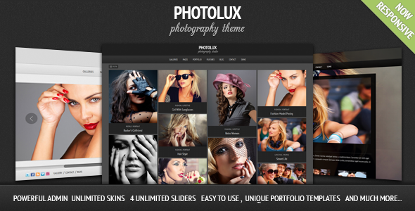 Photolux - Photography Portfolio WordPress Theme free