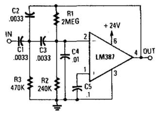 Simple Rumble Filter Circuit Diagram | Electronic Circuit