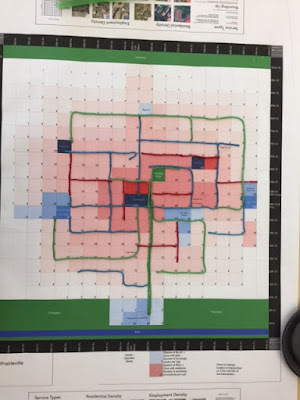 Fictional map of Prairieville