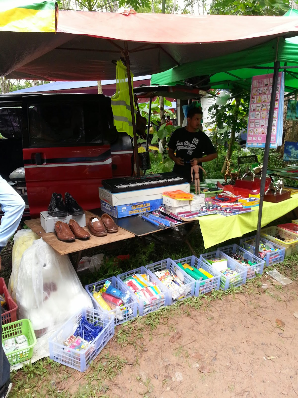 Semalam nyer cerita shopping di Nat Pokok Getah Pauh 