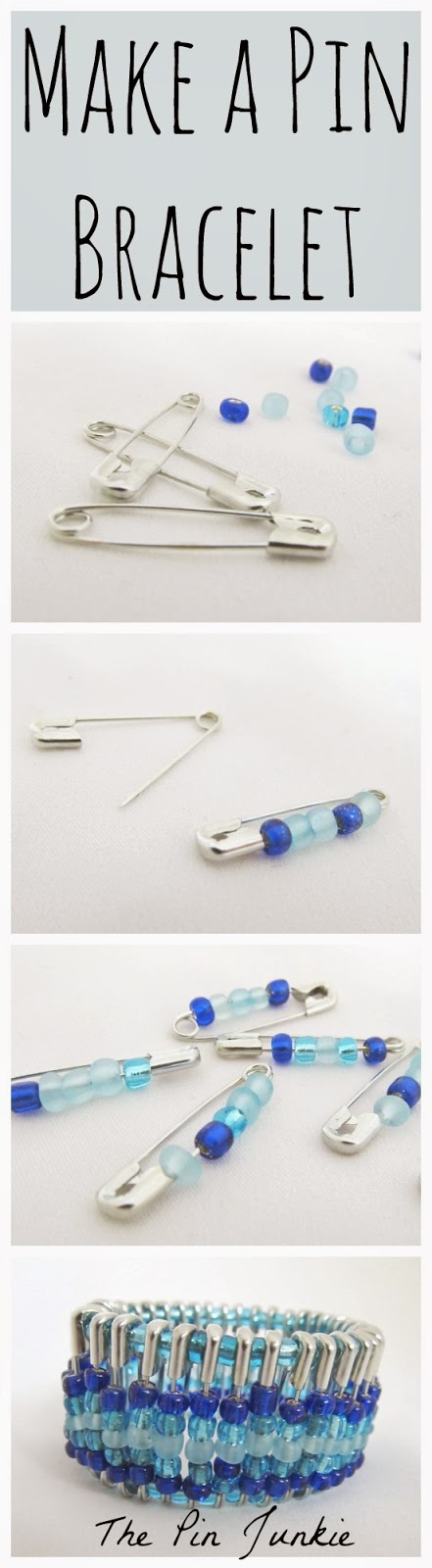 how to make a safely pin bracelet
