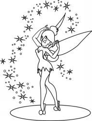 Tinkerbell Coloring Sheets on Masami  Tinkerbell Coloring Pages   Tinkerbell Dancing Topping