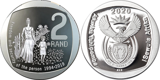 South Africa 2 rand 2020 - Freedom and security of the person