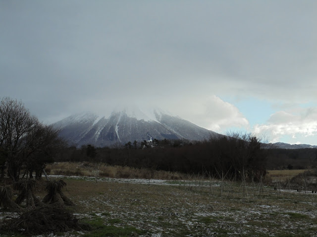 アイノピア入り口から大山の眺望