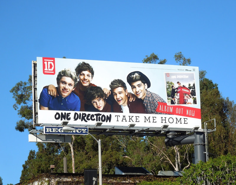 One Direction Take Me Home album billboard