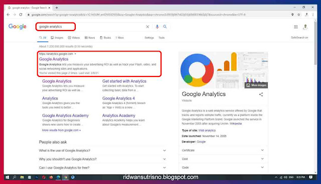 Cara Daftar Google Analytics