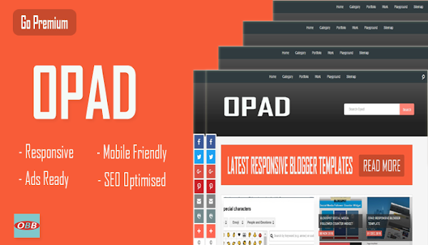 OPAD: Responsive Blogger Template