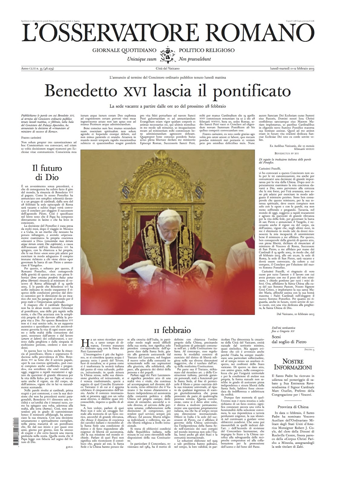 Whispers in the Loggia: The Pope's Paper: 