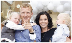 Dirk Kuyt with Wife