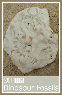 How to make dinosaur fossils from salt dough