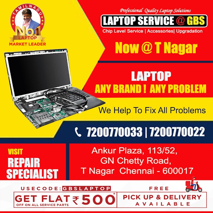 Laptop Chip Level Service T Nagar Chennai