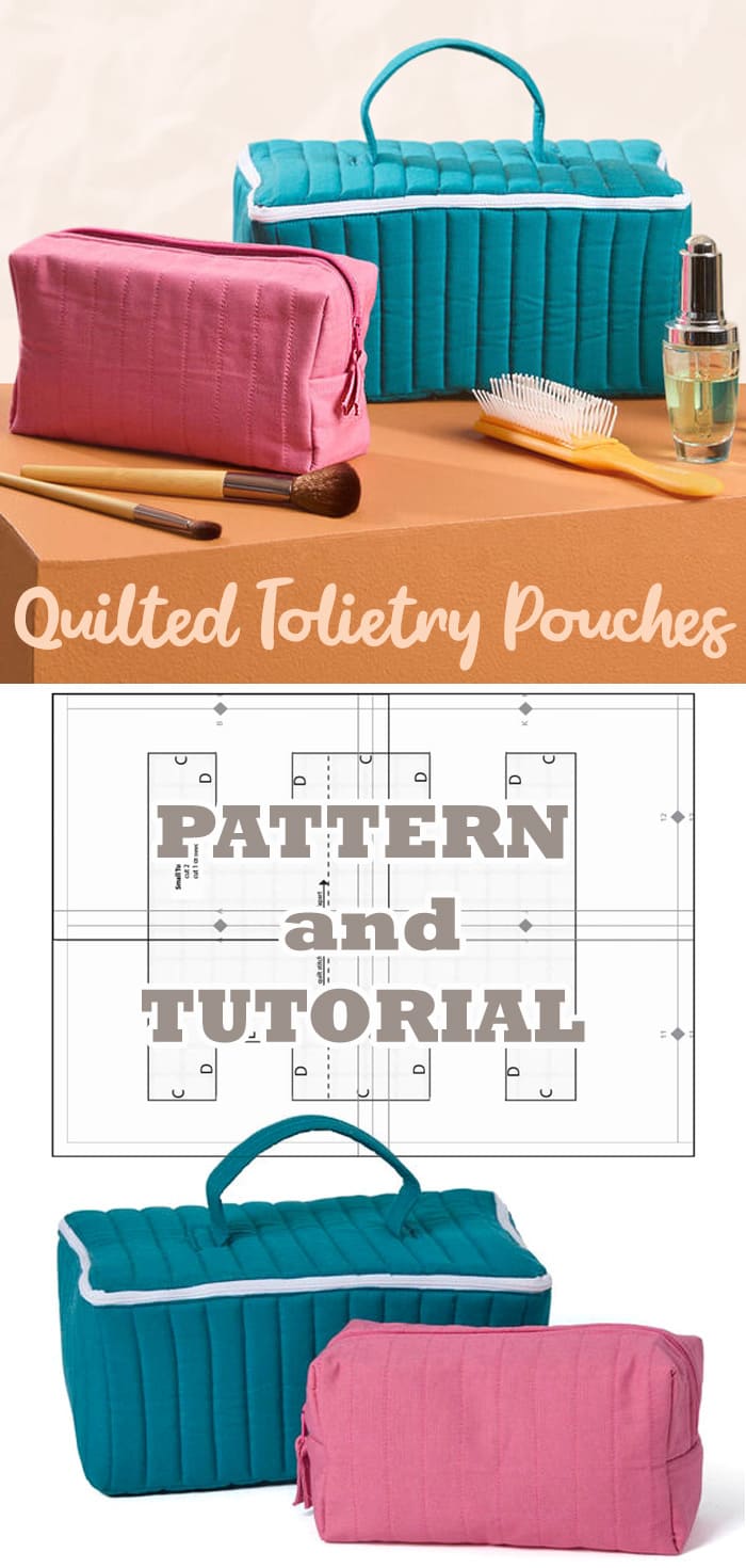 How To Make Quilted Tolietry Pouches