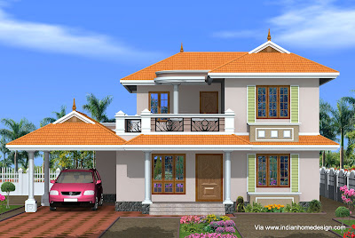 Home Architecture Design Software on Kerala Style Home Elevation Idea For A 4 Bedroom 2150 Sq Ft House Jpg