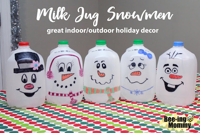 milk jug snowmen, DIY milk jug snowmen, recycled milk jug, repurposed milk jug, recycled craft, repurposed craft, DIY milk jug craft, holiday decor, holiday decoration, easy holiday decoration, easy holiday decor, easy Christmas decoration, easy Christmas decor, easy snowman, easy snowmen, snowmen, snowmen decor, snowman decor, milk jug crafts, sharpie, sharpie crafts, outdoor holiday decor, outdoor Christmas decor, Frosty, Olaf, Frosty decor, Olaf decor, party planning, do it yourself, Christmas craft, children activity, sharpie snowmen, sharpie snowman, free decorations, free Christmas decorations, cute Christmas decoration, free, free decor, free snowman, plastic crafts, plastic snowmen, simple craft, simple Christmas decoration, free Christmas decoration