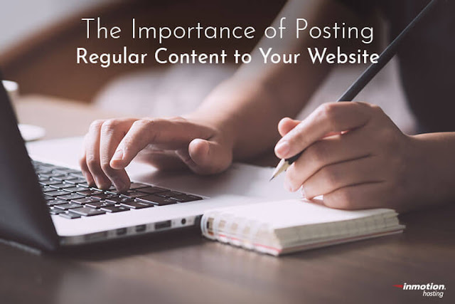 Put regular content on the blog