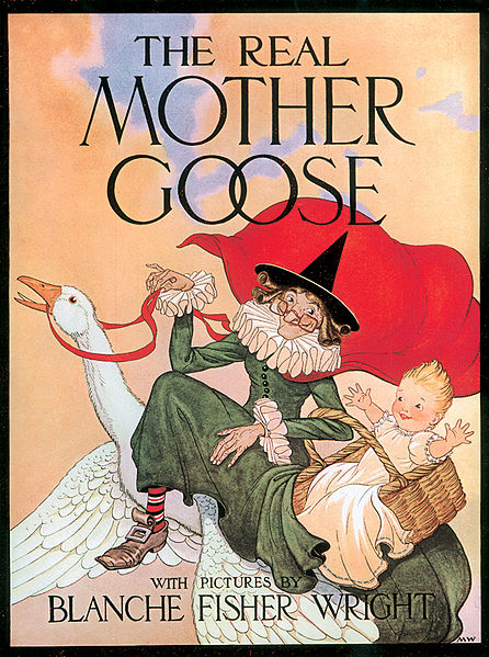 cover of a book, "The Real Mother Goose"