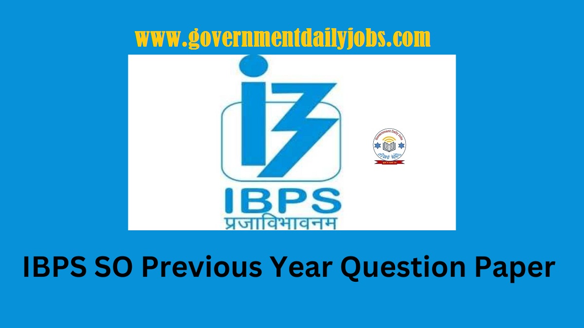 IBPS SPECIALIST OFFICER EXAM 2012 SOLVED QUESTION PAPER