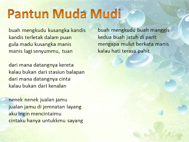 Pantun Muda Mudi