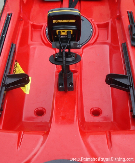 palmetto kayak fishing: diy kayak fish finder install