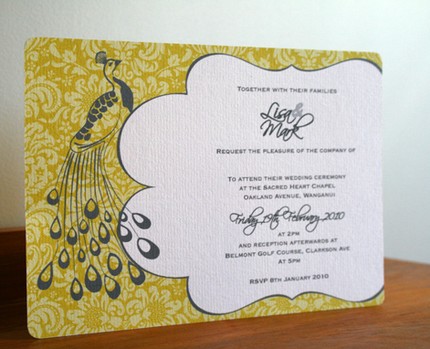Labels Peacock Wedding Invitations