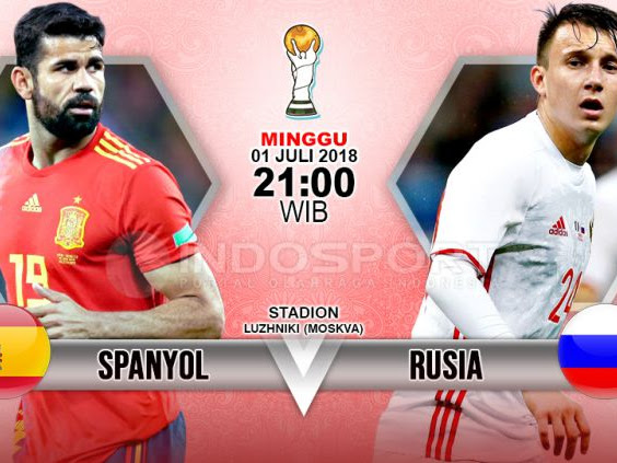 Prediksi Piala Dunia Spanyol vs Rusia 1 Juli 2018