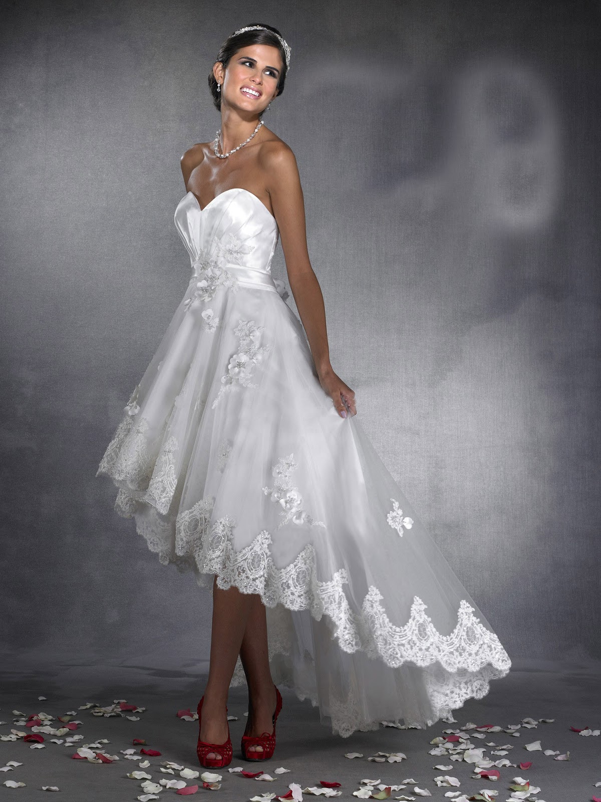 beautiful high low wedding dresses 2012