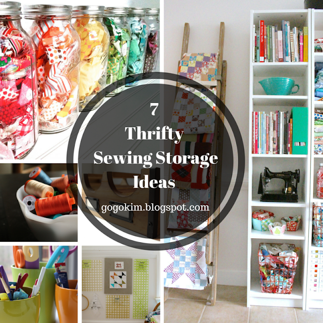 7 Thrifty Sewing Storage Ideas
