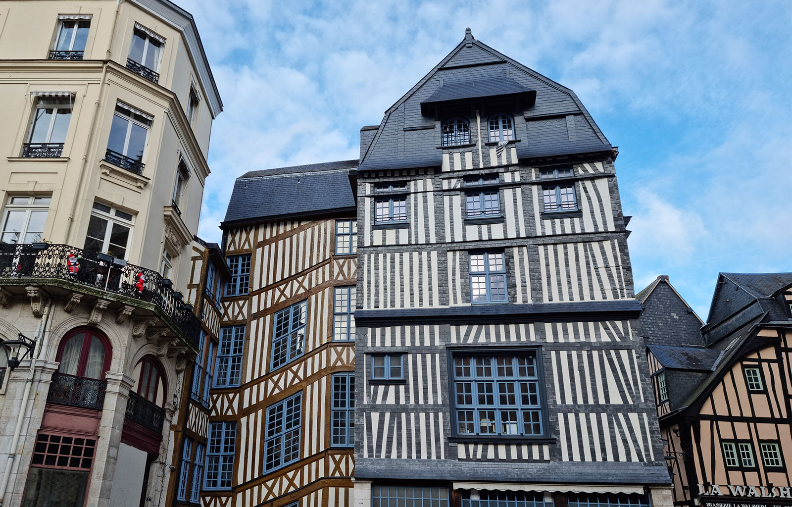 Rue avec maisons à colombages Rouen