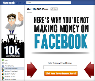 Get 10,000 fans fan page