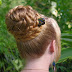 Bohemian Herringbone Braid Bun