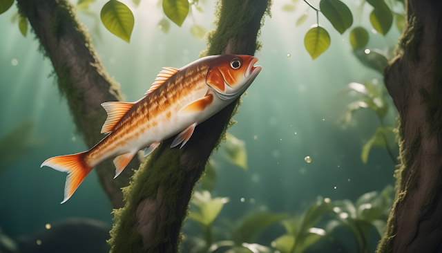 Fish climbing a Tree