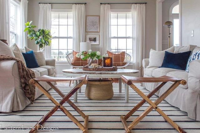 bright and sunny living room