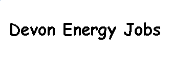 Devon Energy Jobs