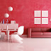 Modern red living room wallpapaer