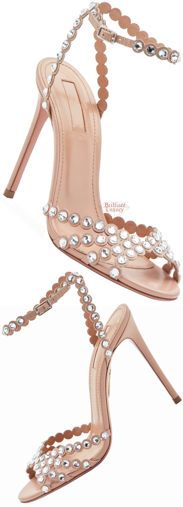 ♦Aquazzura Tequila embellished bejeweled sandals #aquazzura #shoes #brilliantluxury