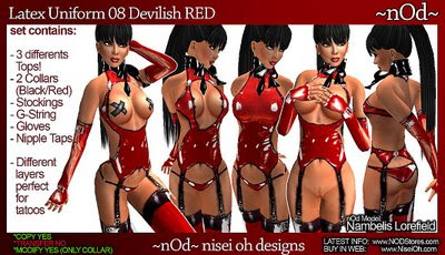 https://marketplace.secondlife.com/p/nOd-Latex-Uniform-008-Devilish-Red-for-Classic-Avatars-NLU008CB4/3103141
